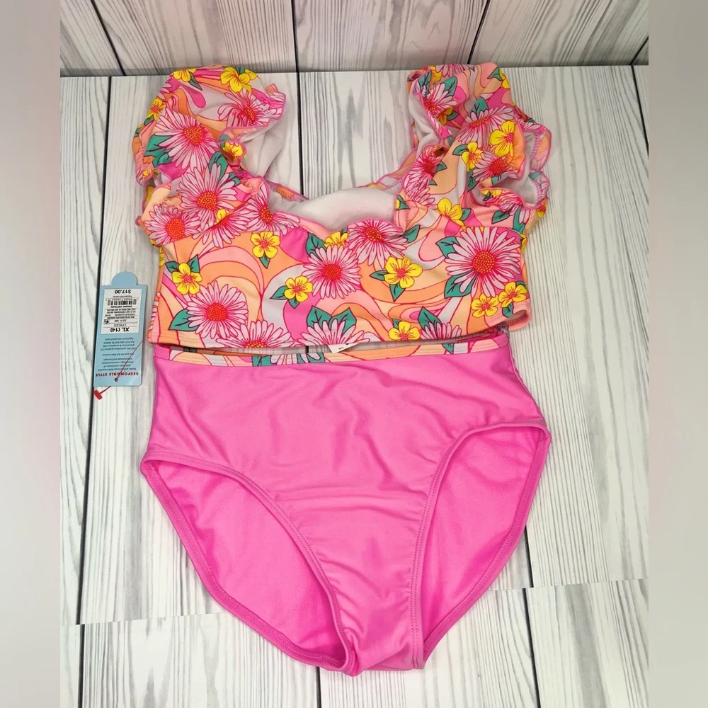 Girls' Daisy Swirls Bikini Set - Cat & Jack